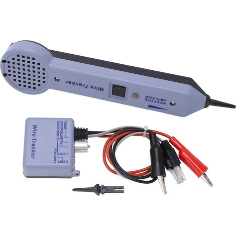 Kit localisateur de fil réseau avec amplificateur à induction réglable et détecteur de tonalité, 200EP, ABS, 1 détecteur 1 récepteur 1 testeur (1/5)