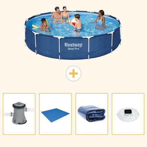 Bestway Bestway Steel Pro Ronde - 396x84 cm - 5-pièces  S272 (1/5)