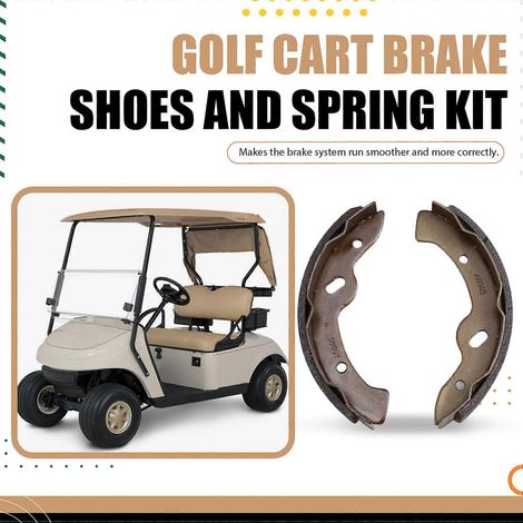 Kit de mâchoires de frein et ressorts pour voiturette de golf EZGO, références : 27944G01, 27943G01 et 70795G01 (1/5)