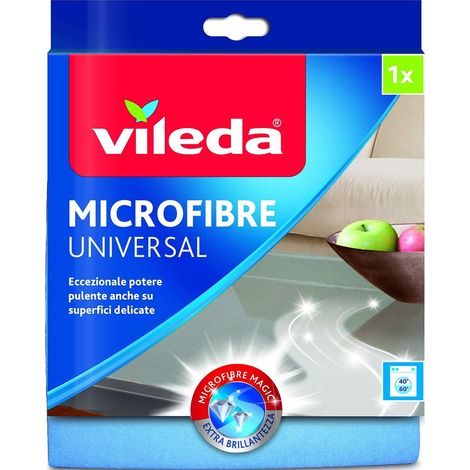 Panno Microfibre Plus Universal Cm 38 x 36 24 Pezzi Vileda (1/2)