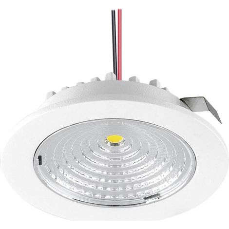 [GEBRAUCHT] B-Ware EVN Einbauleuchte Downlight L55030102 LED 3W warmweiß Aluminium Ø68mm IP20 Weiß (1/2)