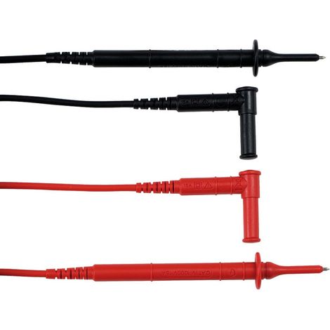Chauvin-Arnoux Juego de cables rojo y negro 1,5 m PVC