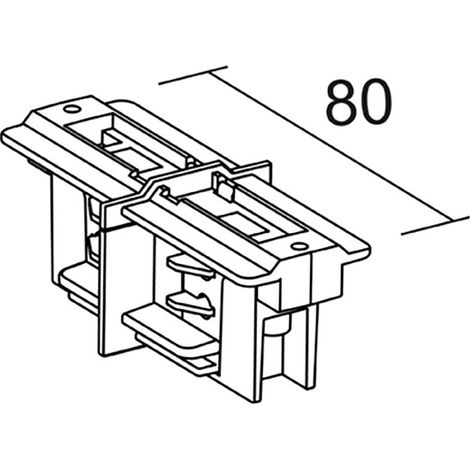 Raccord en ligne pour rail DALI 023 blanc ARIC 16166