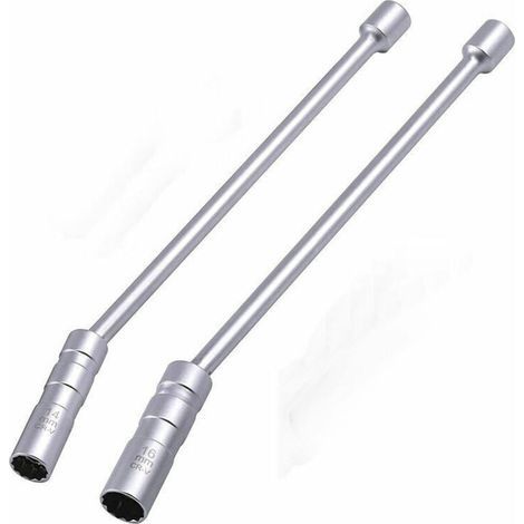 Ausziehbarer magnetischer Zündkerzensteckschlüssel (14 mm/16 mm), 12-kantiger, flexibler 3/8"-Universal-Zündkerzenschlüssel, Zündkerzensteckschlüssel, Zündkerzenausbauwerkzeug (1/5)