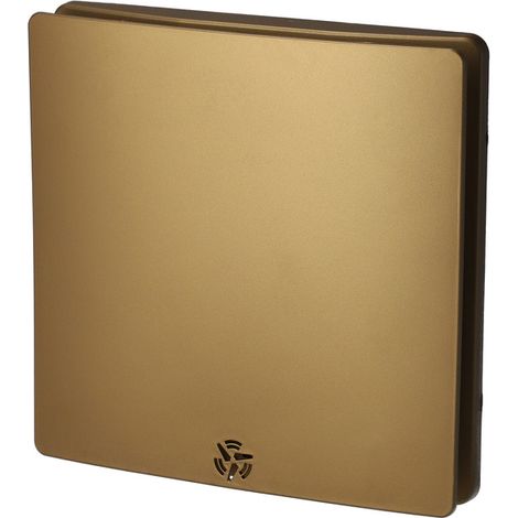 Aérateur simple flux carré 100 mm – Débit d'air 100 m³/h – Bruit 43 dB – Matériau ABS – Pour salle de bain, WC, cuisine – Horoz Electric
