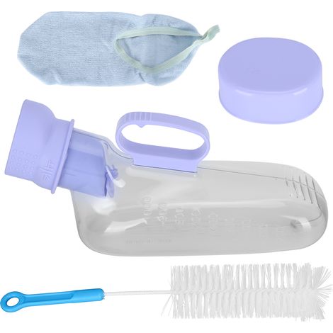 Urinoir portable anti-fuite pour homme, entonnoir à urine, contenant réutilisable pour personnes âgées, voyage et lit. (1/5)