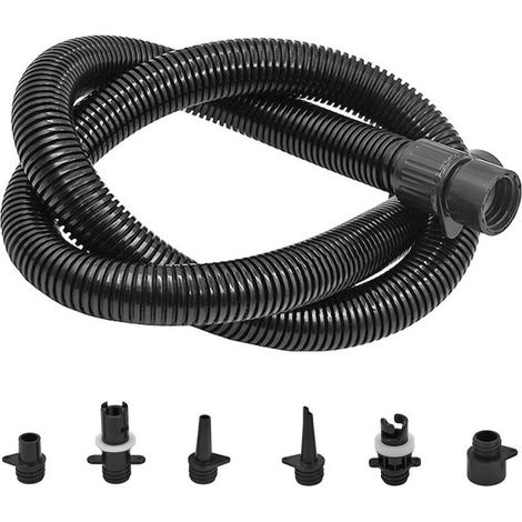Adaptateur de tuyau pour pompe de planche à pagaie, étanche à visser, 100 cm avec 6 buses — pour SUP, bateaux pneumatiques (100 cm) (1/5)