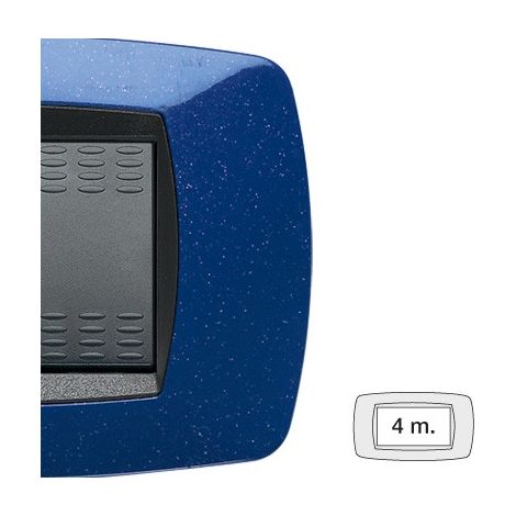 Placca 4 Posti Blu Vio Modo (Master Cod. 39Tc364)