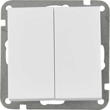 Unitec DoppelWechsel-Schalter Melbourne S702 ultraweiß Wechselschalter (1/2)