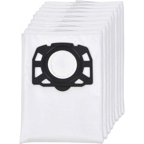 Lot de 8 sacs filtrants en non-tissé de rechange pour aspirateur eau et poussière Kärcher WD4 WD5/Premium/MV4/MK5/MV6 (1/5)