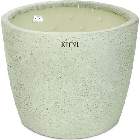 KIINI Betonkerze Sojawachs Modernes Design L Pistazie (1/3)