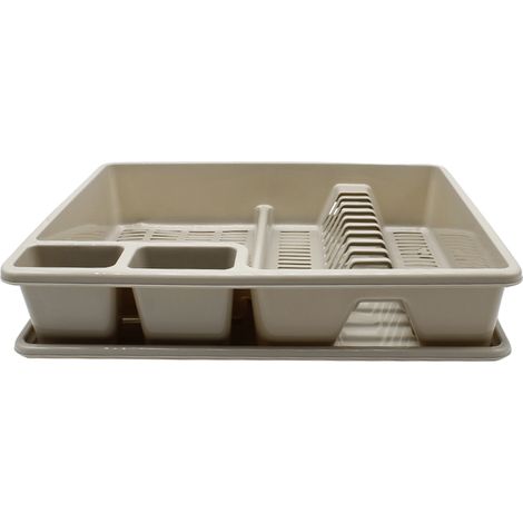 Escurreplato de plastico  Beige (1/4)