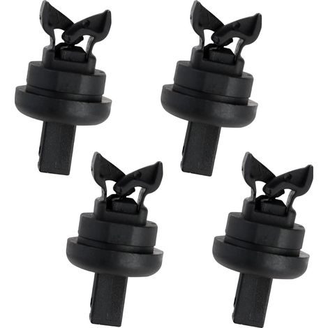 Lntyq Lot de 4 clips de retenue pour tablette arrière, 7705099001 8200675047, remplacement compatible avec les clips de retenue pour chaîne de voiture Clio/Megane, tablette arrière de voiture
