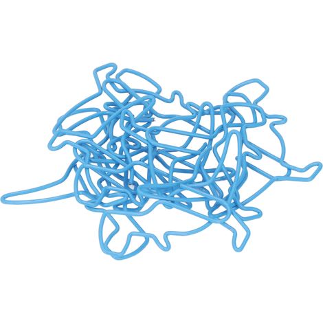100 lustige Büroklammern in niedlicher Dinosaurierform, galvanisiert, blau, für Büro, Zuhause und Schule (1/5)