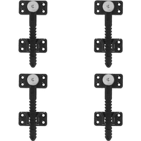 Quatre supports de canapé dissimulés, mesurant 14x6 cm / 5,5x2,4 pouces, avec des clips de connexion en plastique dentelés. (1/5)