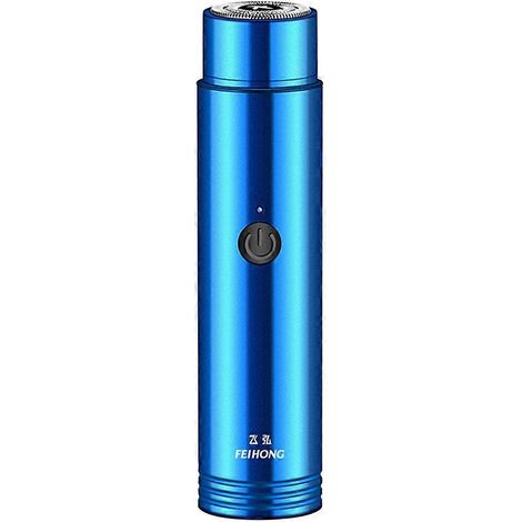 1 Rasoir électrique portable mini rechargeable pour hommes, appareil d'épilation-10.6x2.6cm-Blue