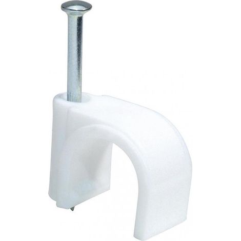 ATTACHE ROND 8MM BLANC 50PC PROFILE 545310999