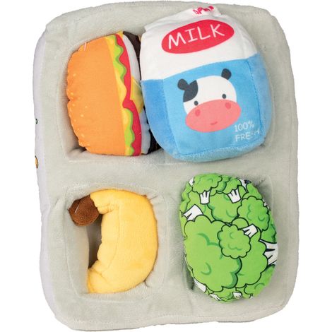 Peluche de fouille plateau repas