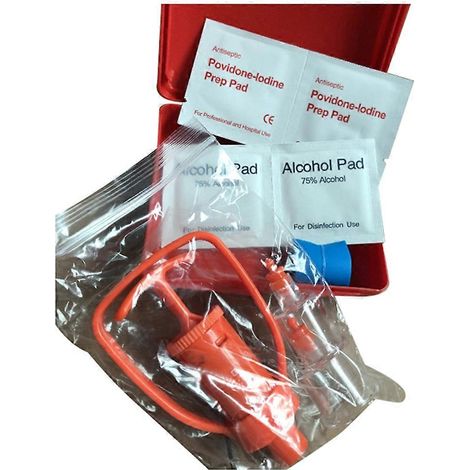 Kits de premiers secours pour morsures de serpent, piqûres d'abeilles, pompes d'aspiration pour extraction de venin, trousses de premiers secours pour morsures et piqûres en camping (1/5)