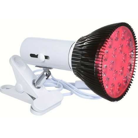 Lampe Thérapie Lumière Rouge 36W avec Pince Support, LED 660nm 850nm Infrarouge, Soulage Douleurs et Améliore Circulation Sanguine (1/5)