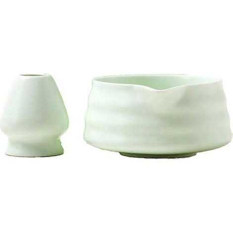 Service à thé Matcha japonais - Bol en céramique (2 pièces) (1/5)