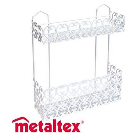 Étagère de salle de bain Florenz Rett. 2P 30X10 H 36 Metaltex