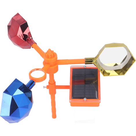 Solarbetriebener Ultraschall-Vogelvertreiber mit 360°-Lichtreflektor, starkem akustischem Alarm, große Größe, für Garten und Terrasse (1/5)