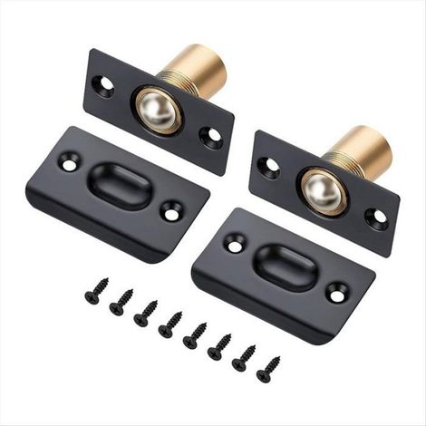 4 Loquet de porte à bille, magnétique réglable, acier inoxydable, pour placard et armoire (1/5)