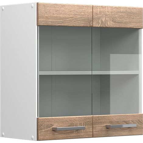 Küchenglasschrank R-Line, Sonoma, 60 cm, Vicco