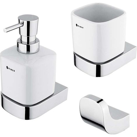 Nimco Nikau - Juego de accesorios de baño, cromado NK set-31K-26 (1/5)