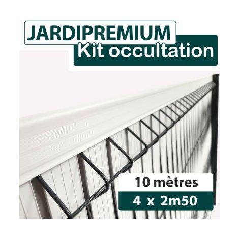 Kit Occultation Aluminium Gris Clair 10M - JARDIPREMIUM - 1,03m (1/4)