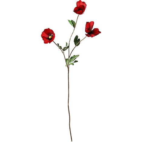 3 brins de soie de maïs artificielle, fleur de maïs factice élégante bordeaux pour mariages (1/5)