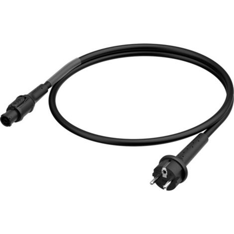 Neutrik 1028916 Strom Anschlusskabel  Schwarz 3 m