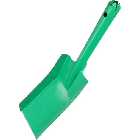 KOTARBAU Pelle à charbon, 370 x 95 mm, vert, cuillère à charbon, pelle de cheminée, pelle à charbon, pelle à nourriture, pelle galvanisée (1/5)