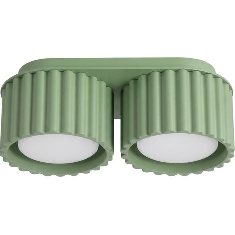 Plafoniere AURA salvia 21x8x10cm Alluminio Sollux (1/5)