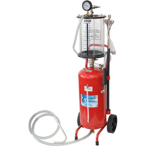 931P - ASPIRATORE D'OLIO ESAUSTO 24LT su ruote PNEUMATICO AD ARIA - - BONEZZI ITALY