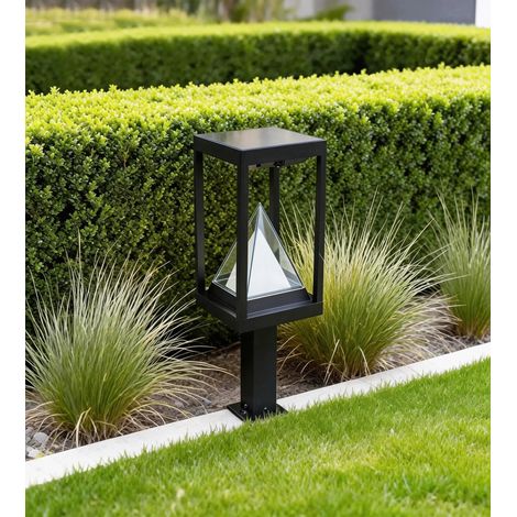 Borne Led solaire KEOPS - Détecteur de mouvements - 3 modes d'éclairages 100 à 1000 lumens (1/5)