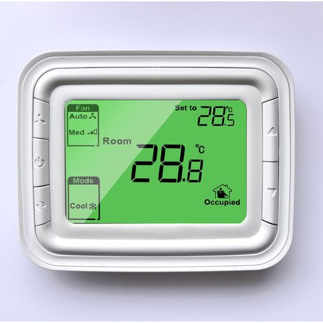 Termostato digitale LCD, termostato per il controllo della temperatura ambiente e della ventola, regolatore di temperatura con 2 o 4 comandi (9P/12P) (1/5)