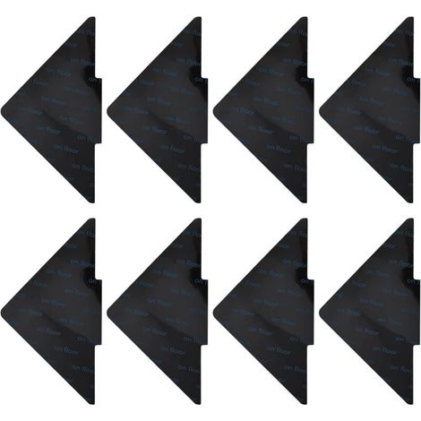 8 Pièces Anti Derapant Tapis Coins De Tapis Antidérapant Autoadhésifs Anti à Friser Et Antidérapant Réutilisables Antidérapant Tapis Anti-Dérapant Tapis Auto-Adhésif-10 10cm Triangle (N (1/5)