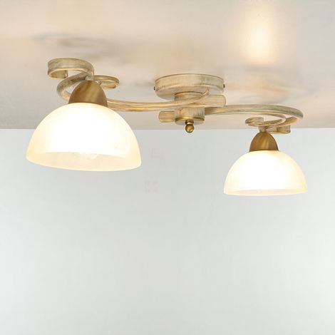Lampada da soffitto AURORA di color bianco shabby in stile country (1/5)