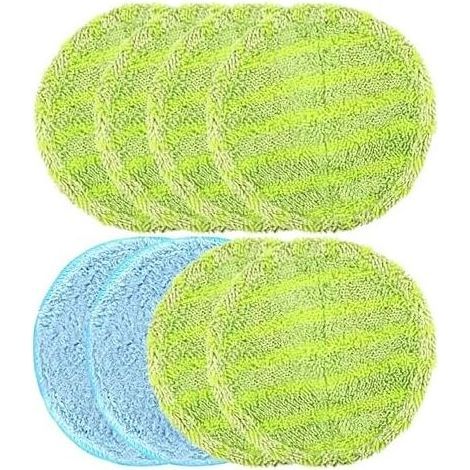 Lot de 8 serpillères de rechange pour balai à franges flottantes, accessoires de nettoyage pour serpillère, serpillère de rechange (1/5)
