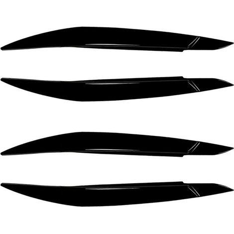 4x Cache-phares pour BMW X6 E71 (2008-2014) - Paupières de phares - Noir brillant (1/5)