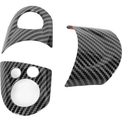 Housse de Volant en Fibre de Carbone pour R54, R55, R56, R60, Accessoire de Luxe pour Intérieur, Compatible avec les Modèles Standard ABScraft. Décoration de Volant en Fibre de (1/4)