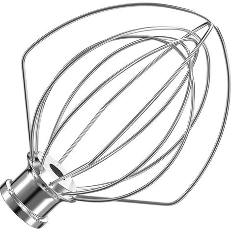 Fouet Mélangeur Inox 6 Fils K45WW - Accessoire Batteur Compatible 4.5-5QT pour Crème et Pâtisserie (1/4)