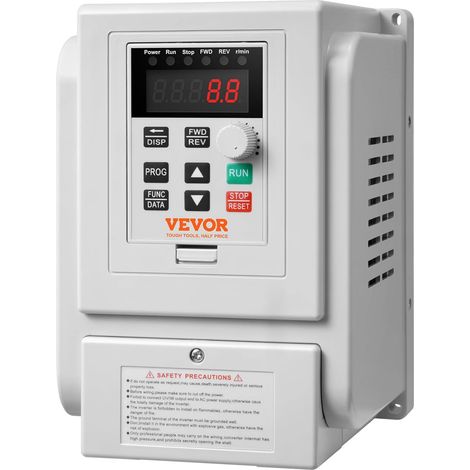 Variador de frecuencia de 2,2 kW, 3 HP, 10 A, 0-400 Hz, VFD, entrada monofásica, salida trifásica, regulador de velocidad, refrigeración rápida para motor de máquina.