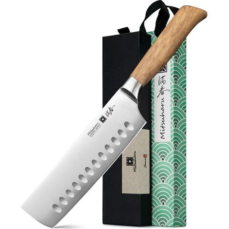 Coltello Chef Professionale 20 cm Acciaio Inossidabile Carbonio (1/5)