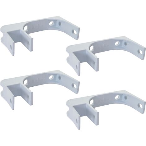 4er-Set Deckenhalterung für Markise HHG-543, Wandhalterung Deckenmontage Adapter (1/5)