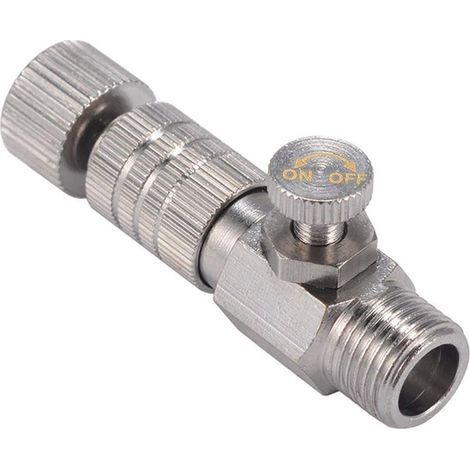 Schnellkupplung für Airbrush, 1/8"-BSP-Adapter mit Regulierventil für Luftkompressor und Airbrush-Schlauch