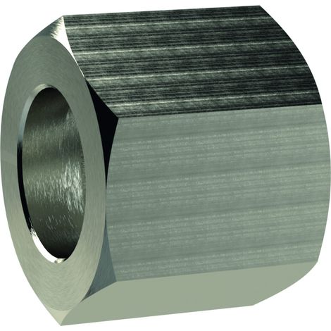 Riegler Sechskant-Überwurfmutter, G 1/4, für Tüllengröße LW 9, MS vern. (1/2)