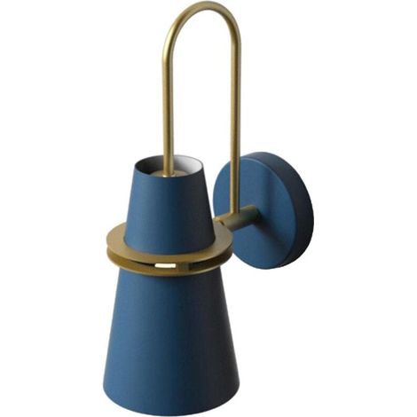 Moderne LED-Wandleuchte, Nachttischlampe, dekorative Wohnraumbeleuchtung, blau (1/4)